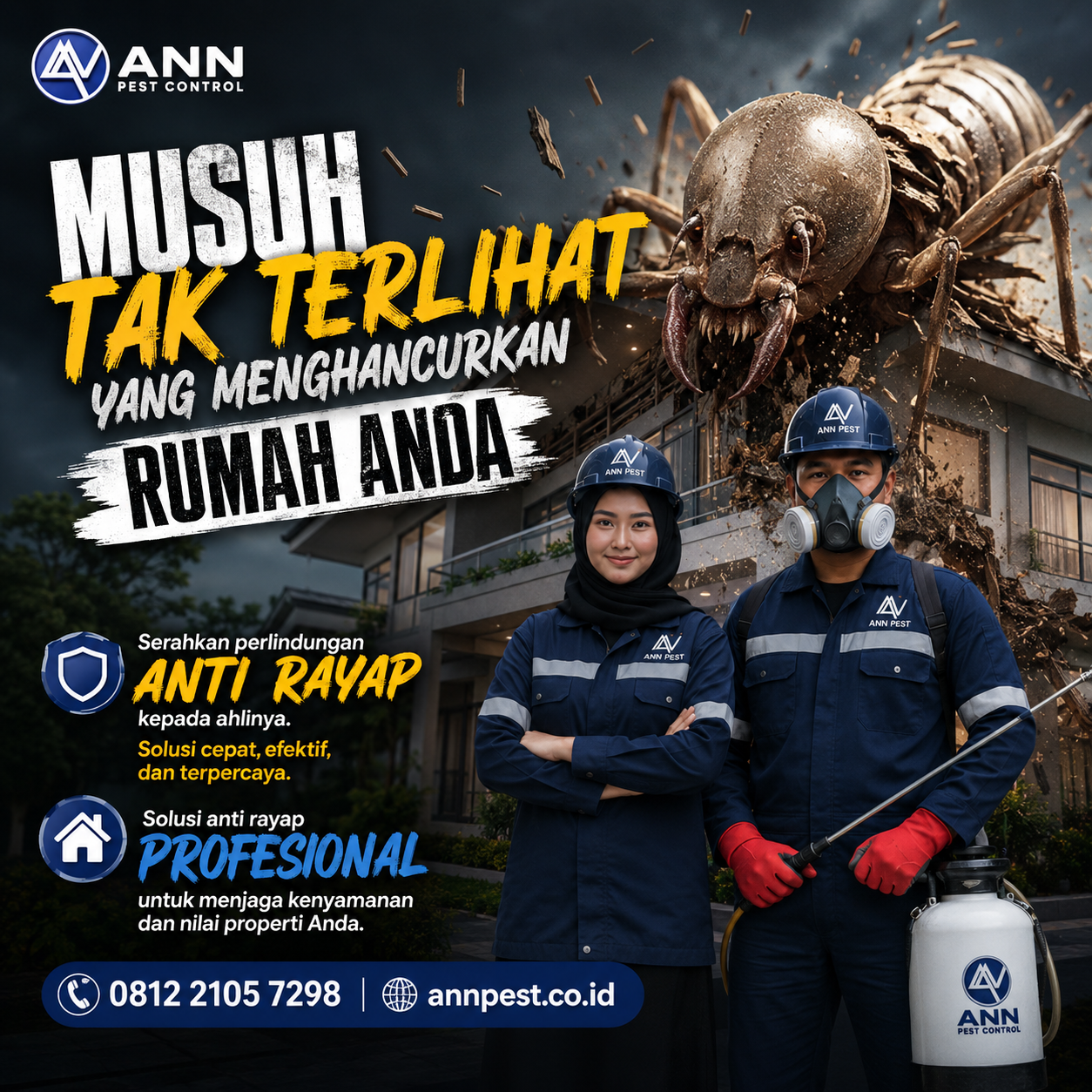 Jasa Anti Rayap Sukabumi: Lindungi Properti Anda dari Kerusakan Hama Kayu dengan ANN Pest Control